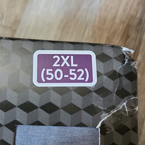 Athletic Works Mens 3 Pack Crew Tees Size 2XL Black, Blue, Gray Moisture Wicking - Picture 6 of 7